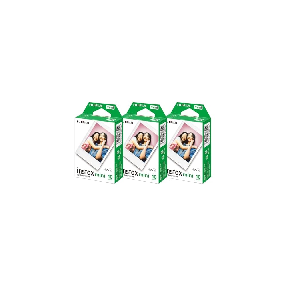 Fujifilm Instax Mini instant camera film, 1 pack (10 sheets), JP1 x 3 sets