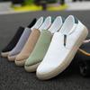 Fashion 2024 White Sneakers Men Casual Shoes Slip On Canvas Shoes Men Loafers Comfortable Vulcanized Shoes Mens Trainers Plus Size 39-48