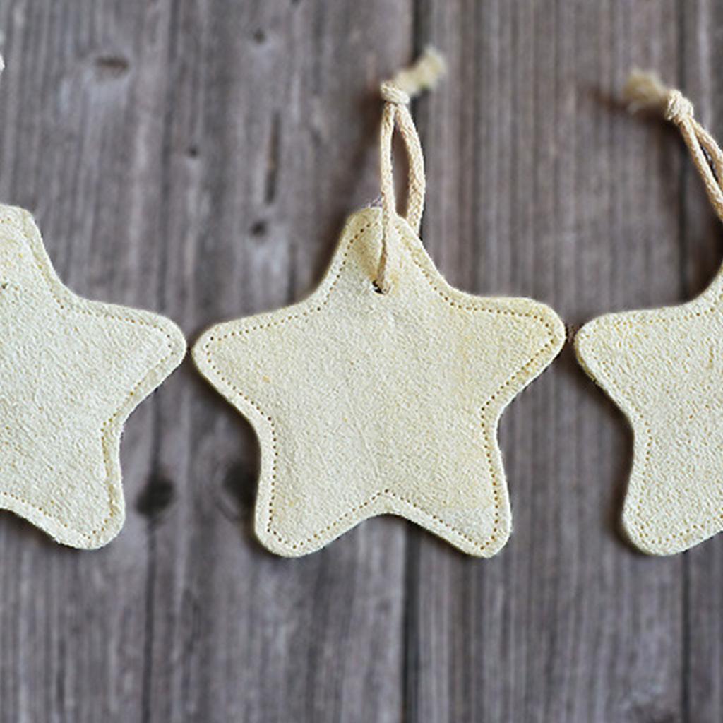 Натуральный скраб из люфы Практичная мочалка из люфы Отшелушивающая губка для тела Двусторонняя отшелушивающая мочалка для тела для дома