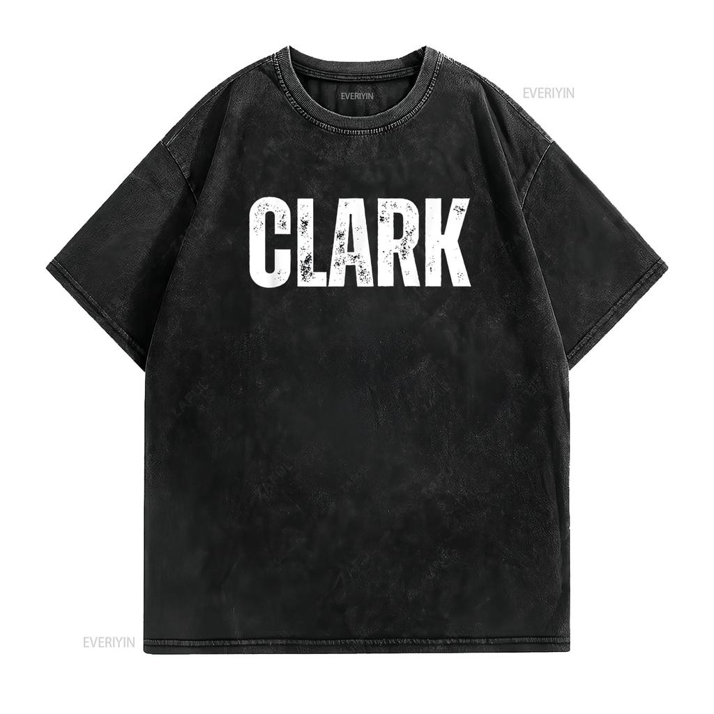 Футболка Clark винтажная Стирка Дышащая Повседневная Универсальная Эластичная дизайнерская одежда Удобная мода Мягкая мужская Унисекс