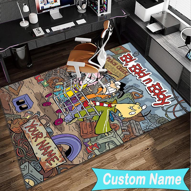 Custom Name Rug Ed Eddy Mystery Area Rug Suitable for Indoor And Outdoor,Carpets for Homes, Offices,Living Rooms,Home Decor,Christmas Gift
