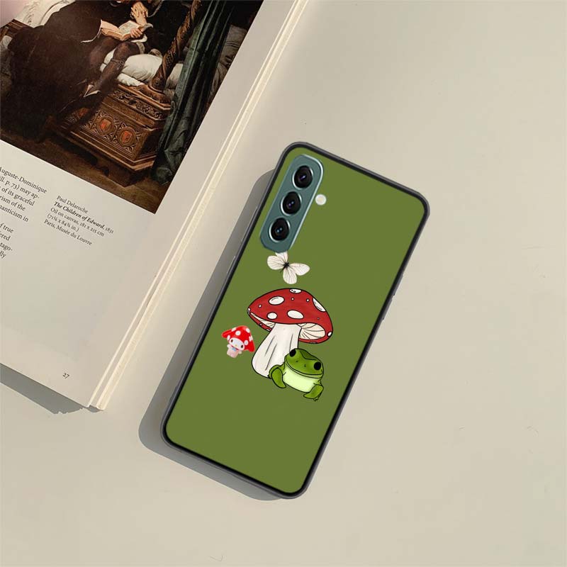 Cottagecore Frog Aesthetic Phone Case for Samsung A54 A14 A24 A34 A17 A37 A57 A55 A35 A25 A15 A07 A05S A04S A12 A22 A32 A52S A72