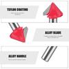 Professional Shank Router Bits Solid Milling Cutter V Type 90 Degree Router Bits  Hand Tool