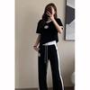 Summer Women's Sets Round Neck Short Sleeve T Shirt Pants Women Tracksuits Outfits