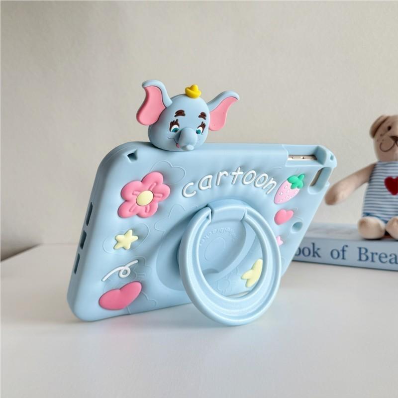 Cute Cartoons 3D Tablet Case For ipad 12th/11/10 Air 8 Mini 6/7 Pro 11 and Redmi Pad2 SE Pad 2 Pro 12.1inch Xiaomi Pad 8/7/6/5pro Kids Silicone Cover