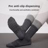 Solid-color Yoga Socks, Cotton Sweat-absorbing, Breathable and Odor-resistant Mid-calf Socks for Women, Anti-slip Sports Socks for Women, Thin Style