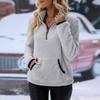 Oversized Loose Fitting Women's Autumn And Winter Pullover Round Neck Solid Color Hoodie