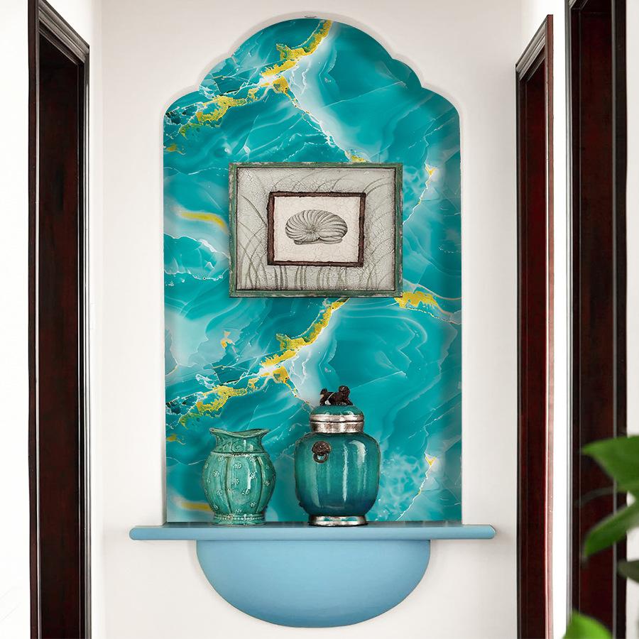 Самоклеящиеся обои с золотой фольгой под мрамор, отклей и приклей, водостойкая, маслостойкая наклейка на кухонный фартук, столешницу, 5-слойная ПЭТ наклейка на стену для мебели