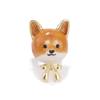 Cute Shiba Inu Brooch Female Niche Design Advanced Sense Pin Anti-Light Buckle Corsage Fixed Artifact With Accessories