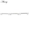 Alisouy 1PC Titanium Heart Star Zircon Threaded Surface Bar Barbell Micro Dermal Anchor Retainers Hide In Skin Piercing Jewelry