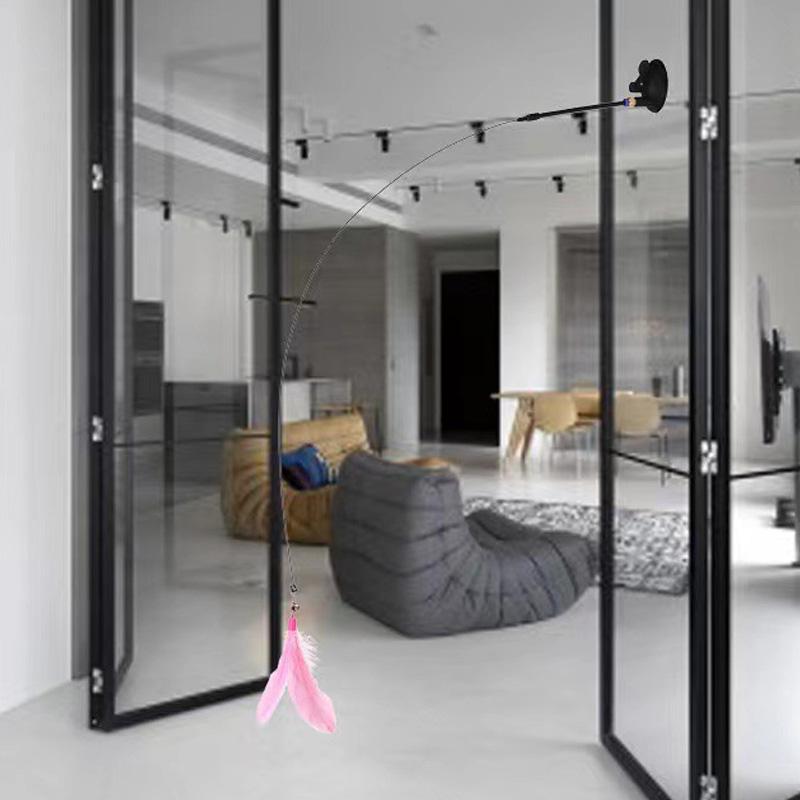 1 шт. забавная дразнящая палочка на присоске дразнящая игрушка погоня упражнение самопривет игрушки для кошек палочка для кошек игрушка