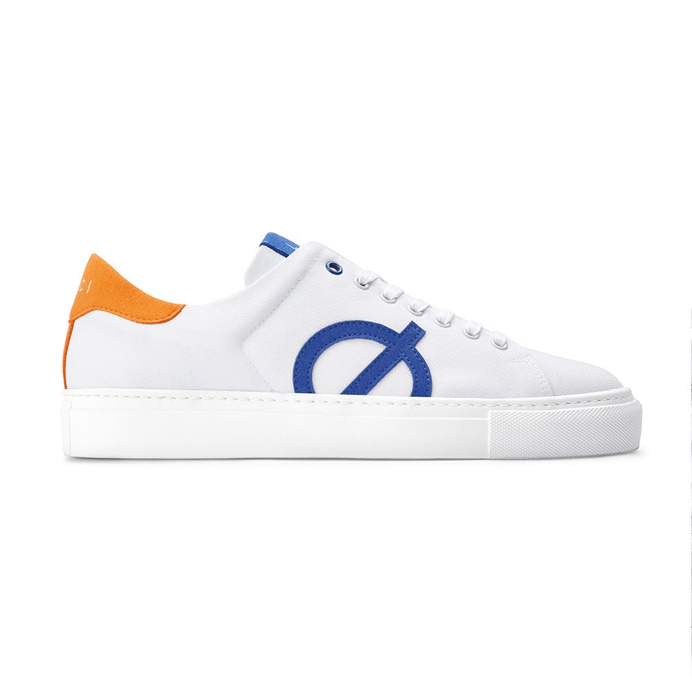 Loci Nine Vegan Sneakers White/Orange/Blue Lc-009-010