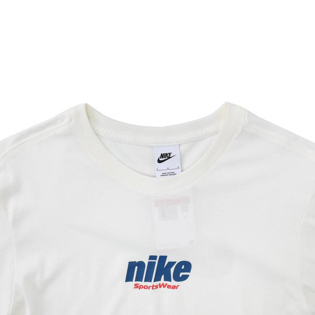 Nike Белая футболка-пуловер с длинным рукавом и принтом букв HQ1569-133