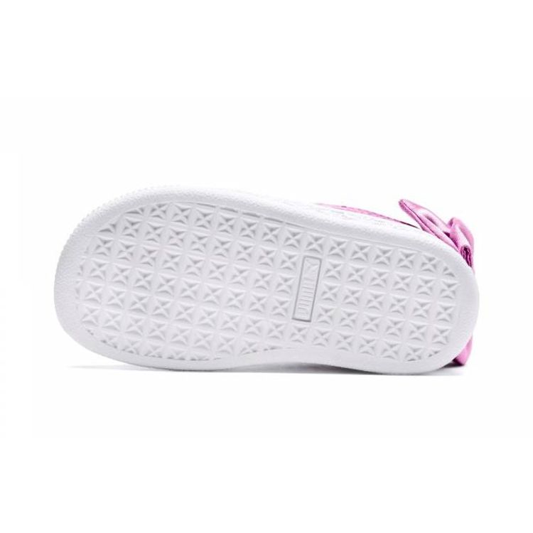 Puma Замшевый бант AC Детские кроссовки для маленьких детей Orchid Розовые 367318-05