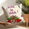 Для Жизни Viva la Vida Наволочка Льняные Чехлы на Подушки Для Декоративного Дивана Домашние Подушки Чехол Автомобильные Подушки Чехлы
