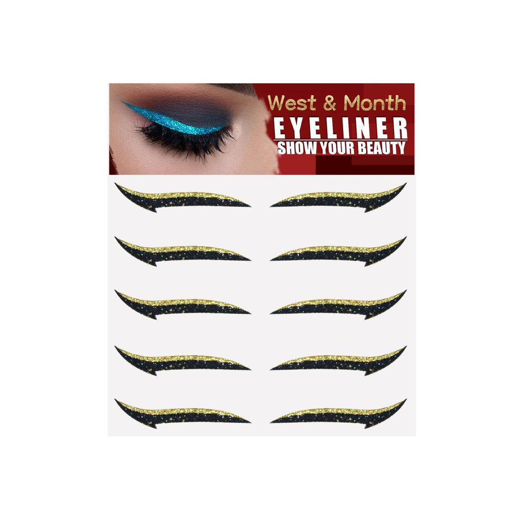 West&Month Reusable Eye Stickers Invisible Eyelid Tape Invisible Eyelid Tape Eye Makeup Tool Eyeliner and Eyelash Stickers Eyelash Tape 5 Pairs