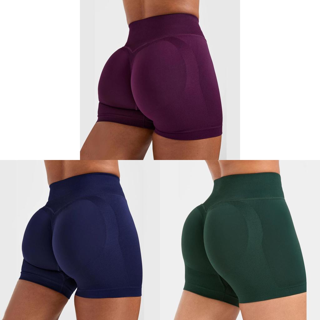 Seamless Yoga Shorts For Women With Quick Dry Fabric For Running And Fitness Activities