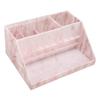 Пылезащитный органайзер для хранения акриловый розовый отсек с мраморной текстурой органайзер для аксессуаров для ресниц