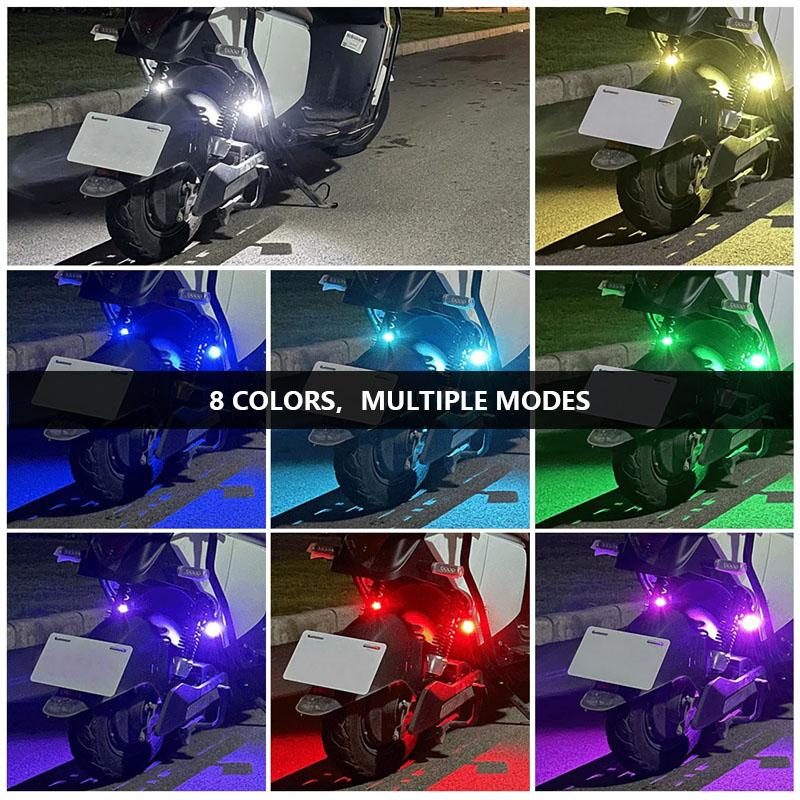 Wireless Remote Control LED Strobe Light 8Color Auto Motorcycle Flash Warning Lamp For Drone Car Bike Atmosphere Signal Light
