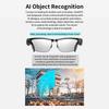 AI BT Очки Голосовой Помощник Очки для Перевода Встроенный Микрофон и Динамики Очки с Камерой для Офиса Музыки Ответа на Звонки