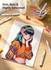 Arrtx Acrylic Markers with Brush 150-Color Tips, Water-Based