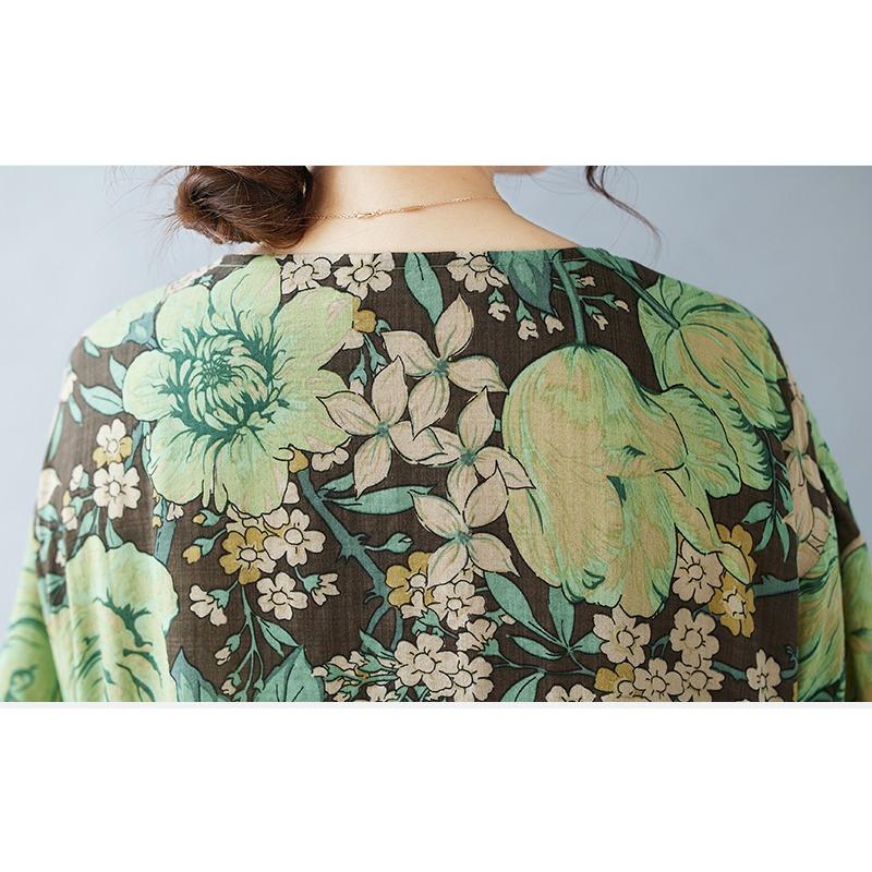 DIMANAF 2024 Большие размеры, летние женские богемные свободные пляжные платья, базовые длинные платья с цветочным принтом, новинка