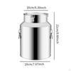Банка из нержавеющей стали для рассыпного чая, большая емкость, герметичная банка для хранения в отеле