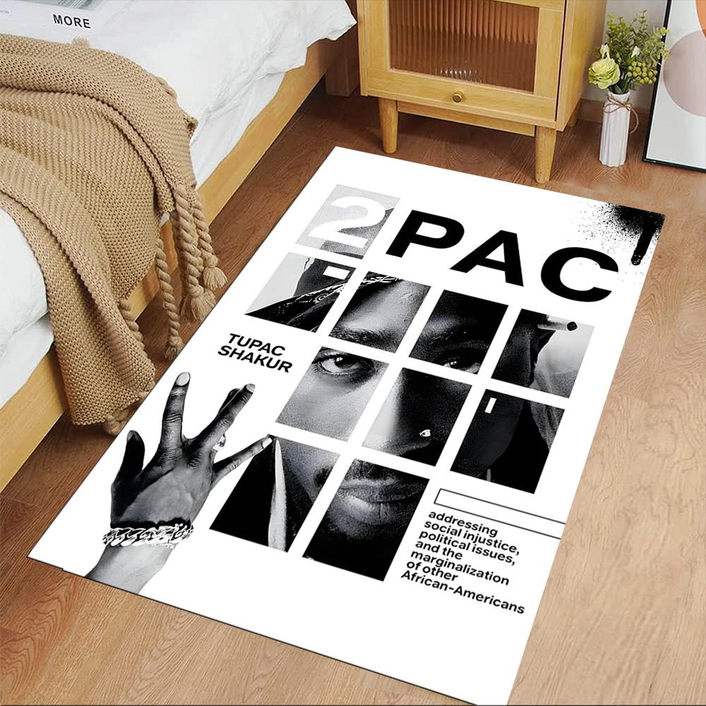 2PAC Art Activism Carpet Perfect for Kitchen Study room Decorate room Bedrooms Antislip Carpet Anime Office Decor Perfect Birthday/Christmas Gift Idea