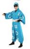 NOOLOR Nintama Ninjutsu Academy Ninja One Size Fits All and Ha Class Uniform Cosplay Costume Size Fits Sky Set, I, Ro, (One All, Blue)