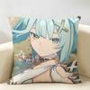 Faruzan Genshin Impact Cushion Cover Natural Linen Organic Fabric DoubleSided Printing Room Sofa Decor Pillow Case