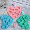 Силиконовая форма в форме сердца с 10 ячейками DIY Маленький торт-любовь Шоколад Форма для льда Формы для выпечки Домашний Праздничный Декор