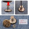 10pcs Nailless Jeans Buttons Removable Pants Pins Durable Repair Kit