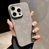 Тонкий кожаный чехол с принтом в виде розового банта и магнитной текстурой для iPhone 16 Pro Max 15 14 Pro 13 12 11 для MagSafe TPU Мягкий противоударный матовый чехол для телефона