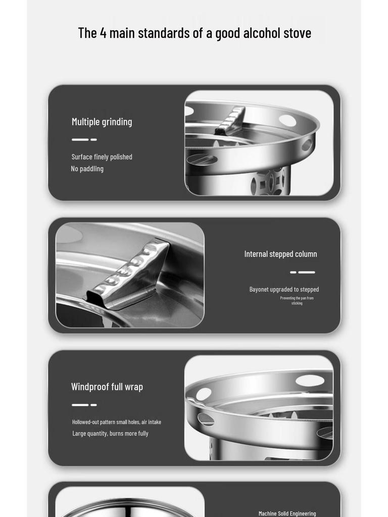 Сухой горшок-плита из нержавеющей стали: Компактная жаровня (хот-пот) на спирту для домашнего и коммерческого использования