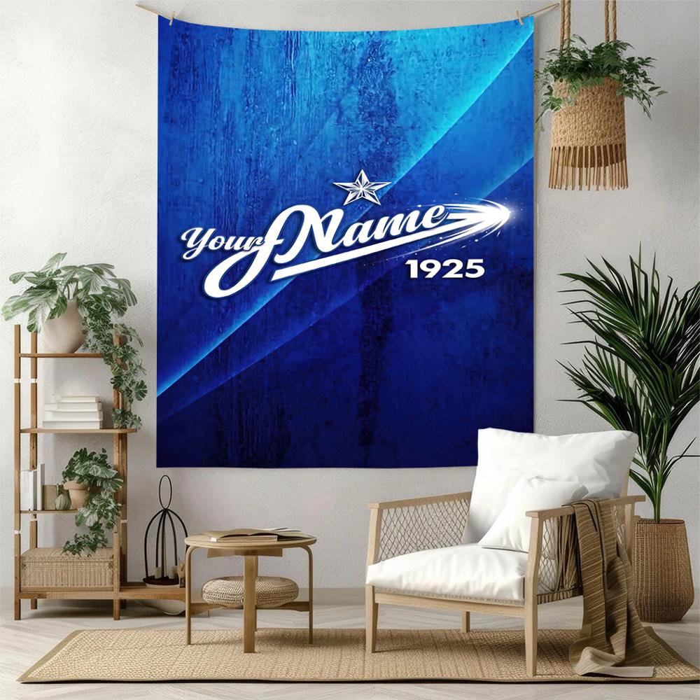 Fc Zenit Saintpetersburg Custom Your Name Wall Decor Tapestry Art For Pet Memorial Birthdaywedding Party Backdrop Family Gift