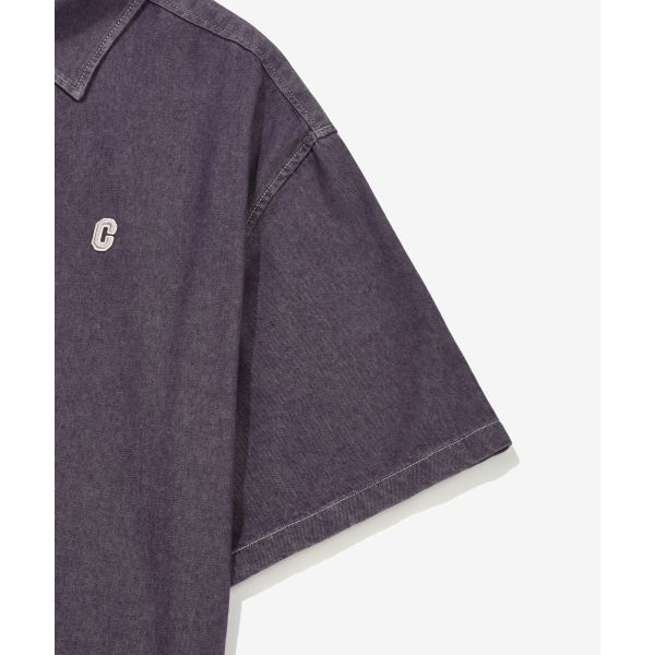 Covernat Ss26 Logo Patch Short Sleeve Casual Loose Fit Skin-Friendly Design Clean Fashion Trendy Breathable Shirt Men shirts CO2602SS41PU