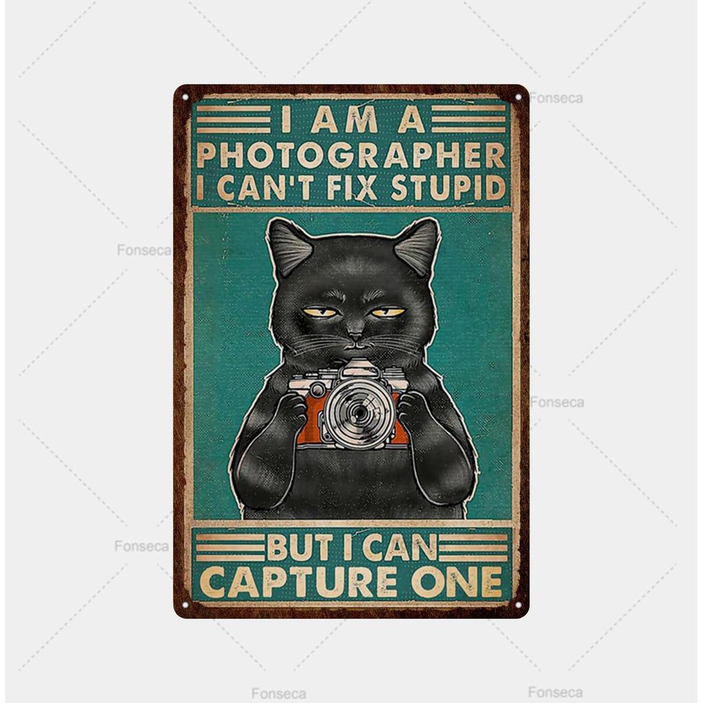 Вывеска с изображением кошек, расписная металлическая вывеска для комнаты, декорированный бар, настенный постер, жестяная банка, винтажное ощущение ржавчины, напиток, железная тарелка, украшение для отеля с пивом