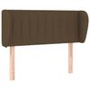 VidaXL Headboard with Ears Dark Brown 93x23x78-88 Cm Fabric3117367