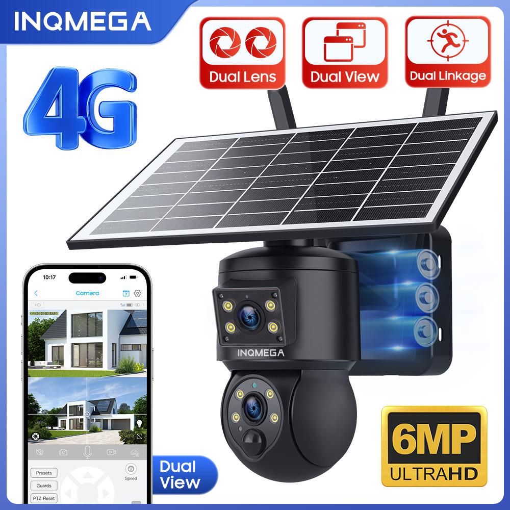 4G Solar-Powered 6MP HD Dual Lens Smart Camera with Full Color Monitoring & Remote Access