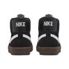 Nike Zoom Blazer Mid SB Черный Темно-коричневый Унисекс Кроссовки Парусиново-белый 864349-010