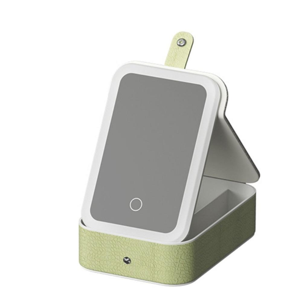 Multi-functional Cosmetics and Jewelry Box Three-color Light LED Makeup Mirror Studio