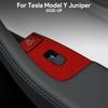 Итальянская накладка из алькантары для отделки верха LHD RHD для Tesla Model Y Juniper 2025 2026-Up переключатель стеклоподъемника аксессуары для интерьера автомобиля