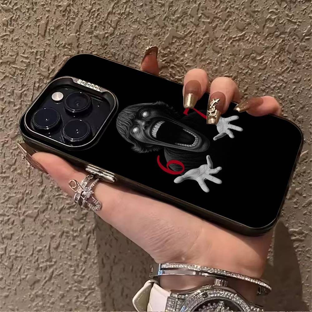 Чехол для телефона S-S-six-seven Для iPhone 17,16,15,14,13,12,11 Plus Pro Max Цветной Серебряный Чехол для телефона