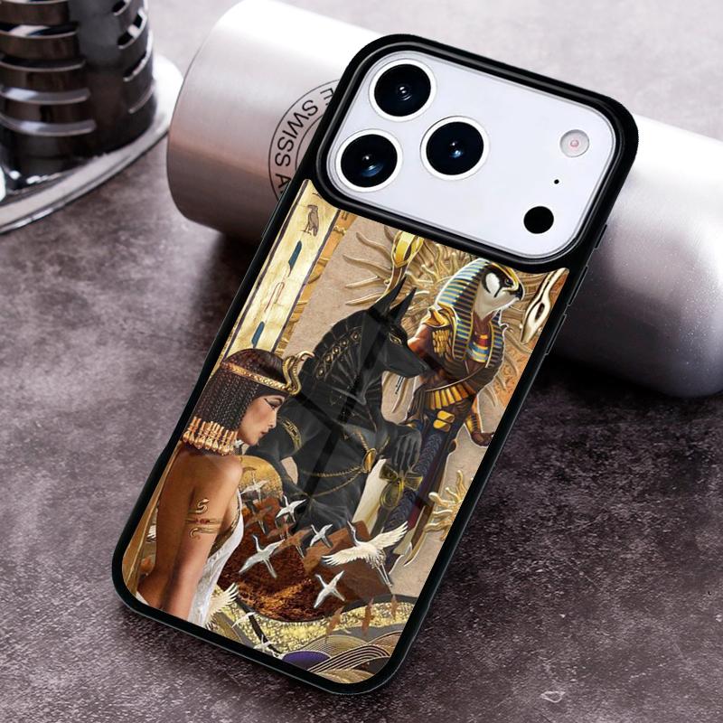 Чехол для телефона с принтом «Египетская фреска» для iPhone 17 16 15 14 13 12 11 Pro Max Plus 17Air Мягкий силиконовый чехол