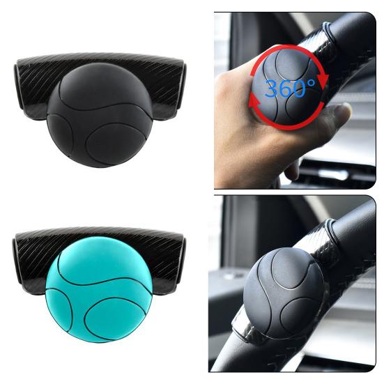 Усилитель рулевого колеса автомобиля Металлические подшипники Противоскользящая силиконовая ручка Вращение на 360 градусов Помощь при вождении одной рукой Универсальный внутренний