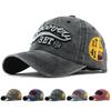 Unisex 3ET Letter Embroidery Wash Baseball Caps Adjustable Casual Hats Spring and Autumn Outdoor Sunscreen Hat