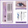 BQI Белая Луна Ультратонкие Натуральные Накладные Ресницы - Сегментированные Отдельные Пучки