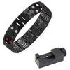 15mm Heavy Punk Rose Gold Color Magnetic Therapy Chain Bracelet Men Women Rock Black Stainless Steel Bike Health Bangle  Jewelry