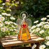 Colorful Acrylic Angel Statue Tealight Candle Stand Votive Candle Holder For Religious Ceremonies And Wedding Gift