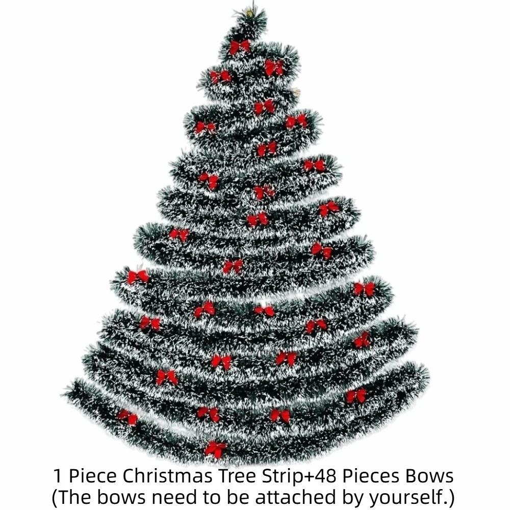 Simulated Christmas Tree Strip Reusable Christmas Decor DIY Xmas Tree Shopping Mall